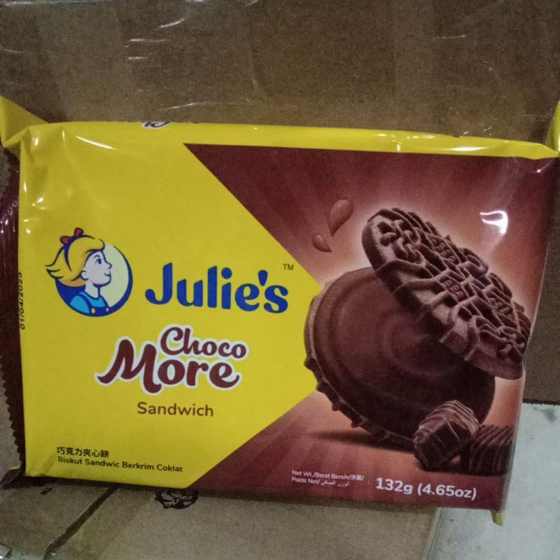 hot🔥การประกันคุณภาพ🔥 import JULIE'S PEANUT LEMON VANILLA CHEESE CHOCO SANDWICH BISCUIT