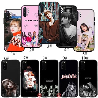 Bo11 เคสโทรศัพท์มือถือ ซิลิโคนนุ่ม ลายดอกกุหลาบ jennie Lisa สีชมพู สําหรับ Samsung A12 A32 A42 A52 A72 4G 5G