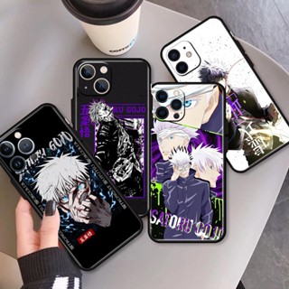 เคสโทรศัพท์มือถือ ซิลิโคนนิ่ม ป้องกันกล้อง ลาย Gojo satoru Jujutsu Kaisen สําหรับ Apple iPhone 7 8 SE 13 14 PRO MAX PLUS MINI