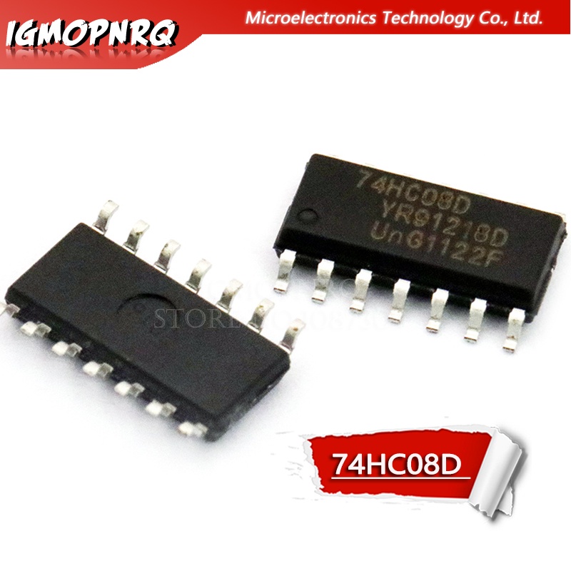 ไอซี 74HC08D SOP14 74HC08 SOP SN74HC08DR SOP-14 SN74HC08 SMD ใหม่ ของแท้ 10 ชิ้น