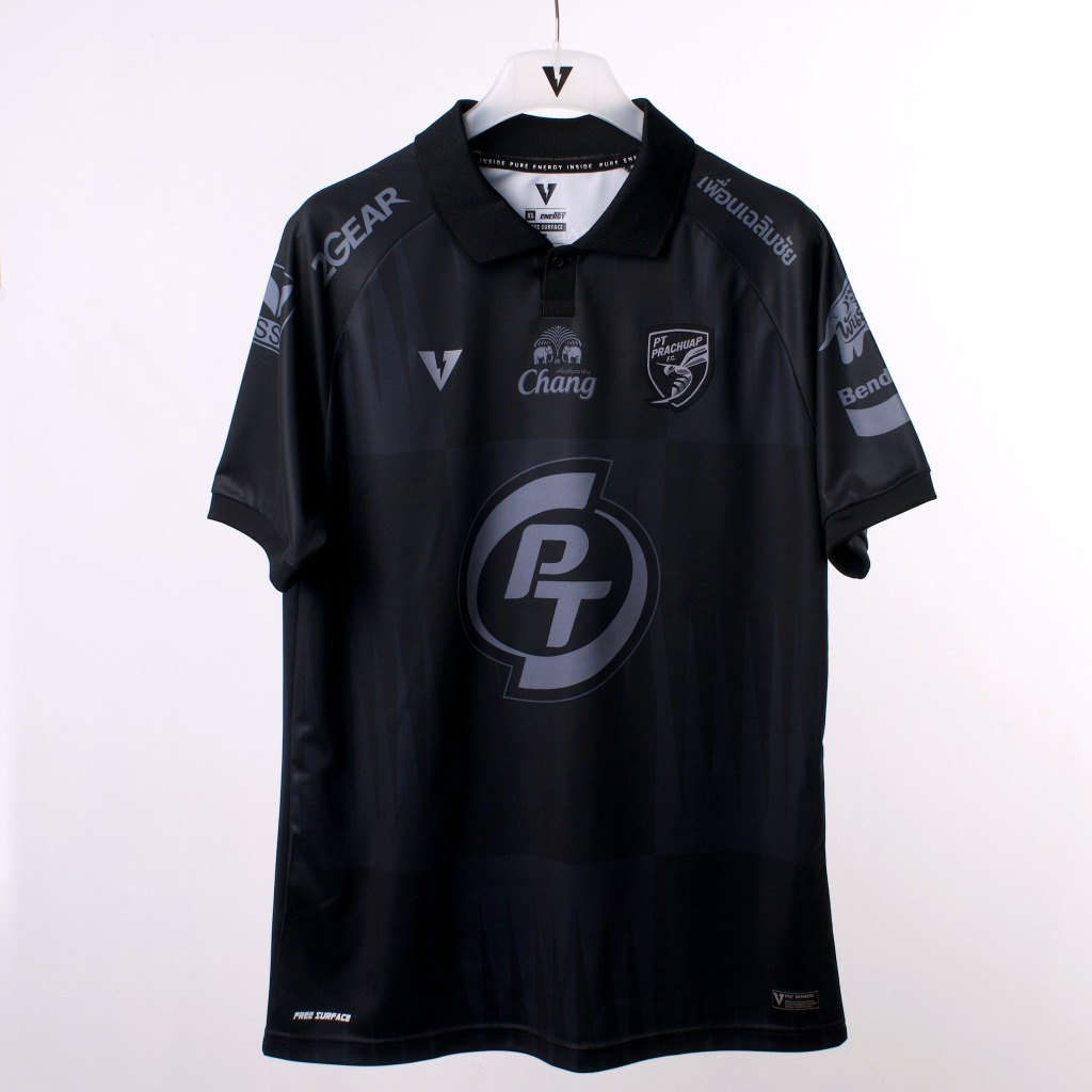 [สินค้าพร้อมจําหน่าย] เสื้อฟุตบอล Series 3 PT PRACHUEAP FC ของแท้ สีดํา VECTOR 001 PT PRACHUAP FC TH