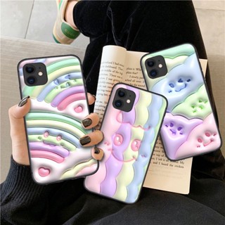 เคสโทรศัพท์มือถือแบบนิ่ม ลายสายรุ้งน่ารัก 3D TY18 สําหรับ Vivo Y70S Y51S Y70T Y53S Y52S Y31S Y76S Y76 Y74S Y15S Y15A T1 Y10