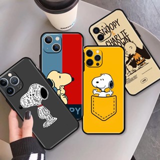 Apple iPhone 7 8 SE 13 14 PRO MAX PLUS MINI Snoopy Charlie Brown ซิลิโคนนิ่ม ป้องกันกล้อง เคสโทรศัพท์