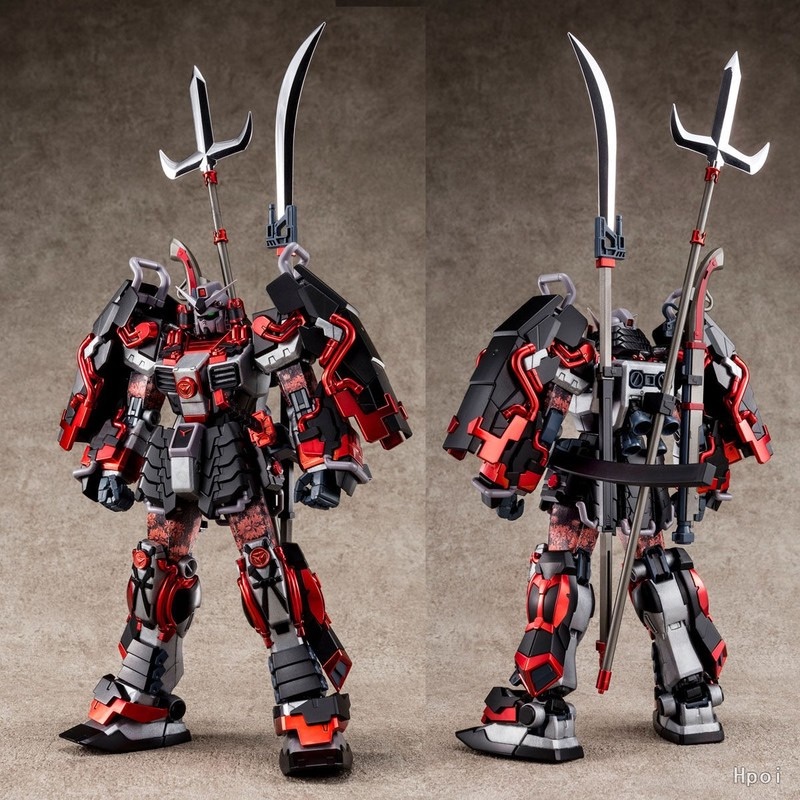 Bandai Gundam Anime Figure PB MG 1/100 Shin Musha Black Armor - Assembly Model Mecha Toy