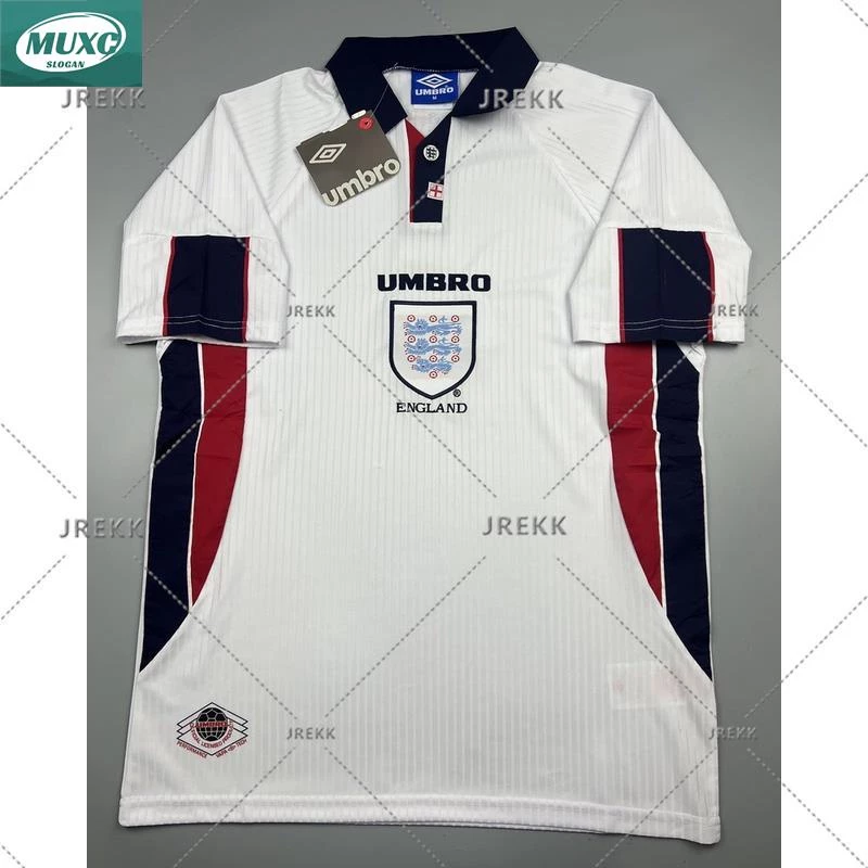 [READY-STOCK]เสื้อบอล ย้อนยุค ทีมชาติ อังกฤษ 1998 เหย้า Retro England Home เรโทร คลาสสิค 1998-99