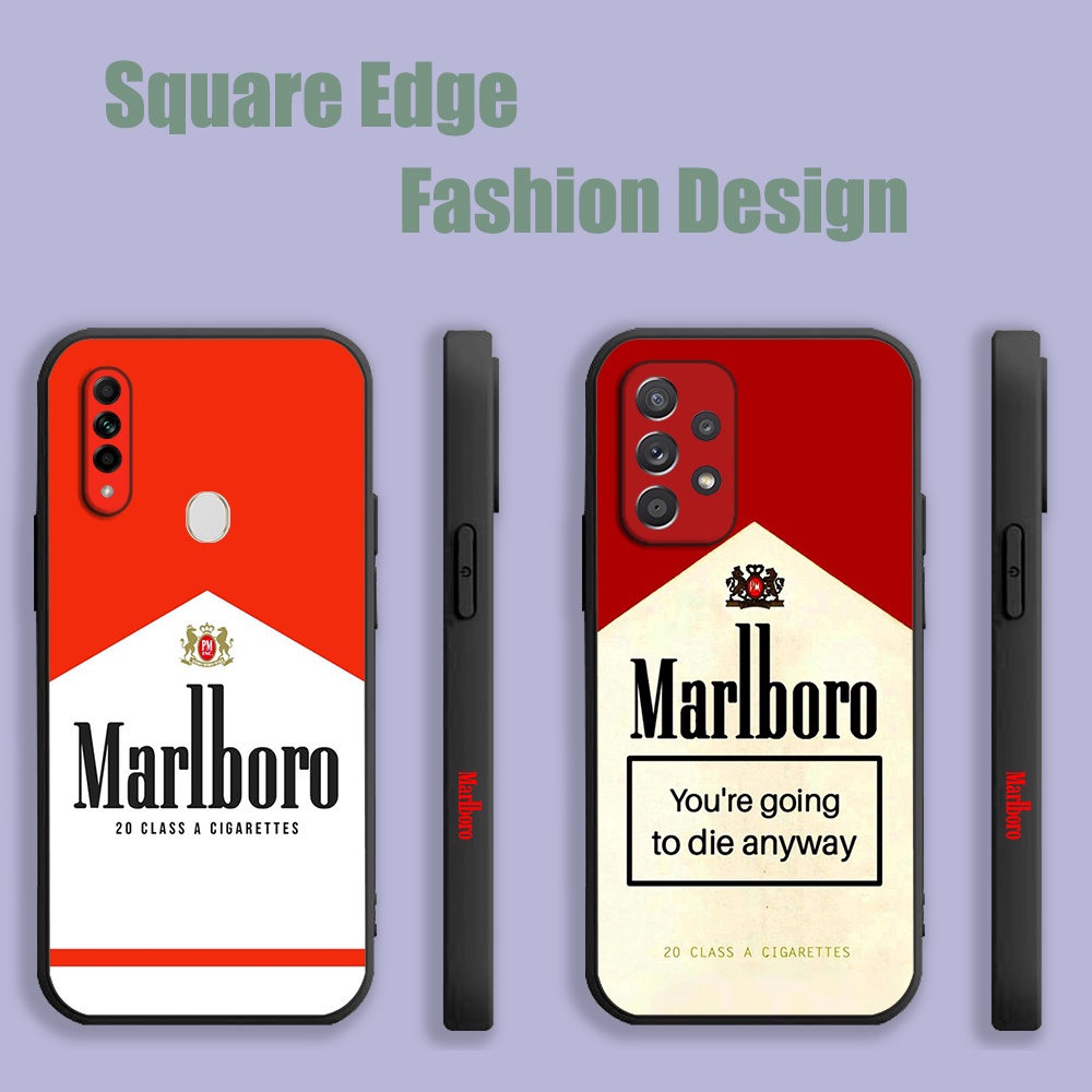 เคสสําหรับ Vivo Y02t V29e Y17s Malboro สีแดงความงามพิมพ์ UHU23 เคสโทรศัพท์ขอบสี่เหลี่ยม