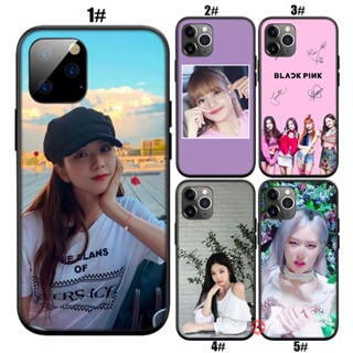 เคสโทรศัพท์มือถือ ลายดอกกุหลาบ Jennie Jisoo Lisa PINK สําหรับ iPhone 12 13 Pro X XS Max Mini ILL25