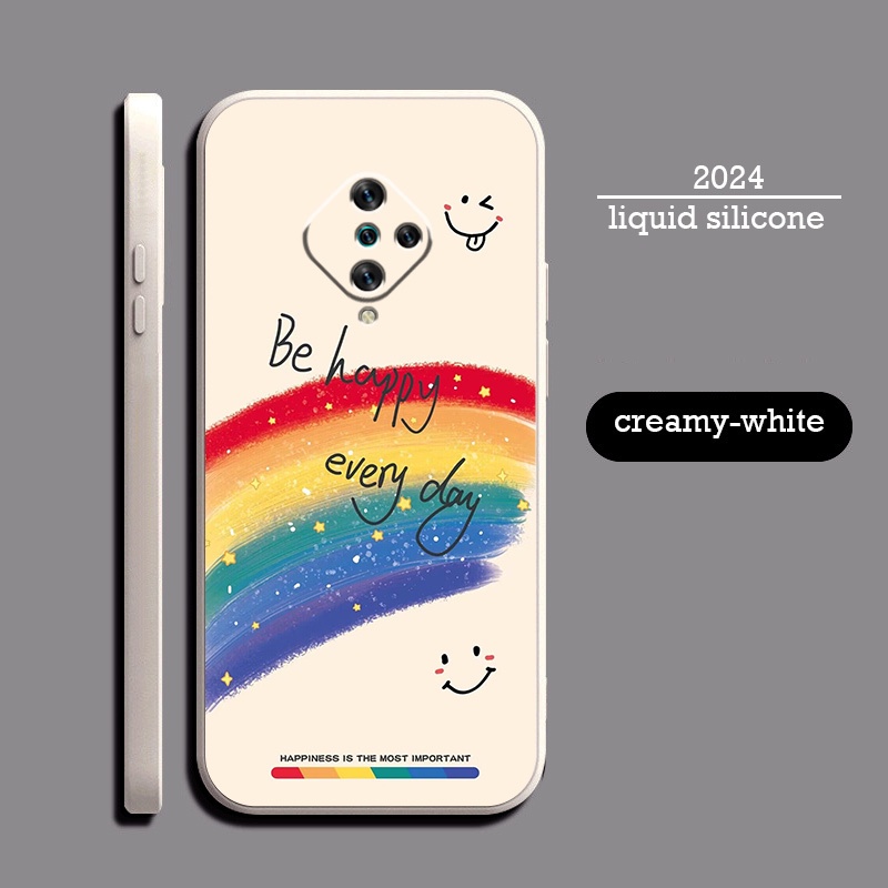 Softcase สําหรับ VIVO 1920 S1 Pro Anticrack เคส TPU คุณภาพสูง ป้องกันเต็มรูปแบบ ซิลิคอน เคสยาง สีขาว
