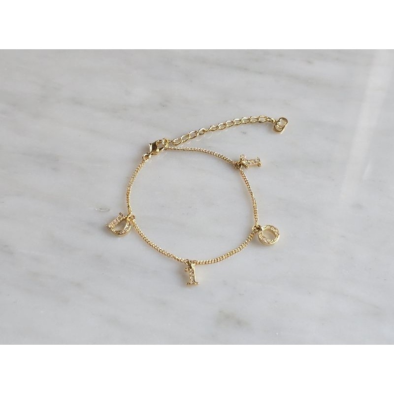 DIOR BRACELET GOLD HARDWARE