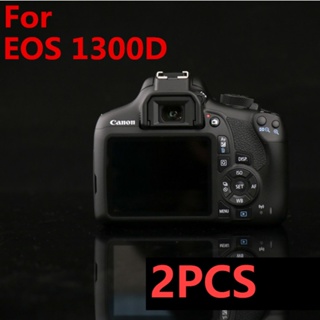 2 ชิ้น ฟิล์มกระจกนิรภัยกันรอยหน้าจอกล้อง 1300D สําหรับ For Canon EOS Rebel T6