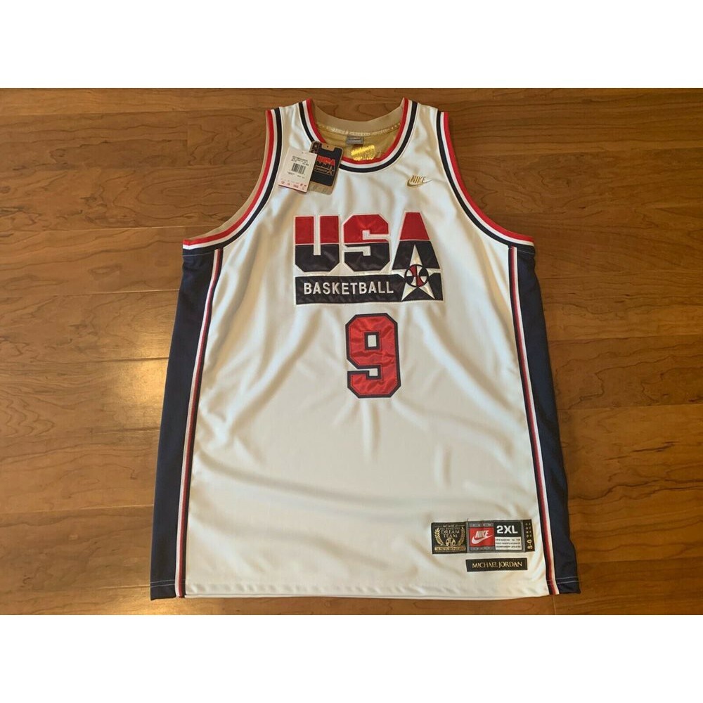 เสื้อแข่งแท้ USA 1992 Michael J0 rdan