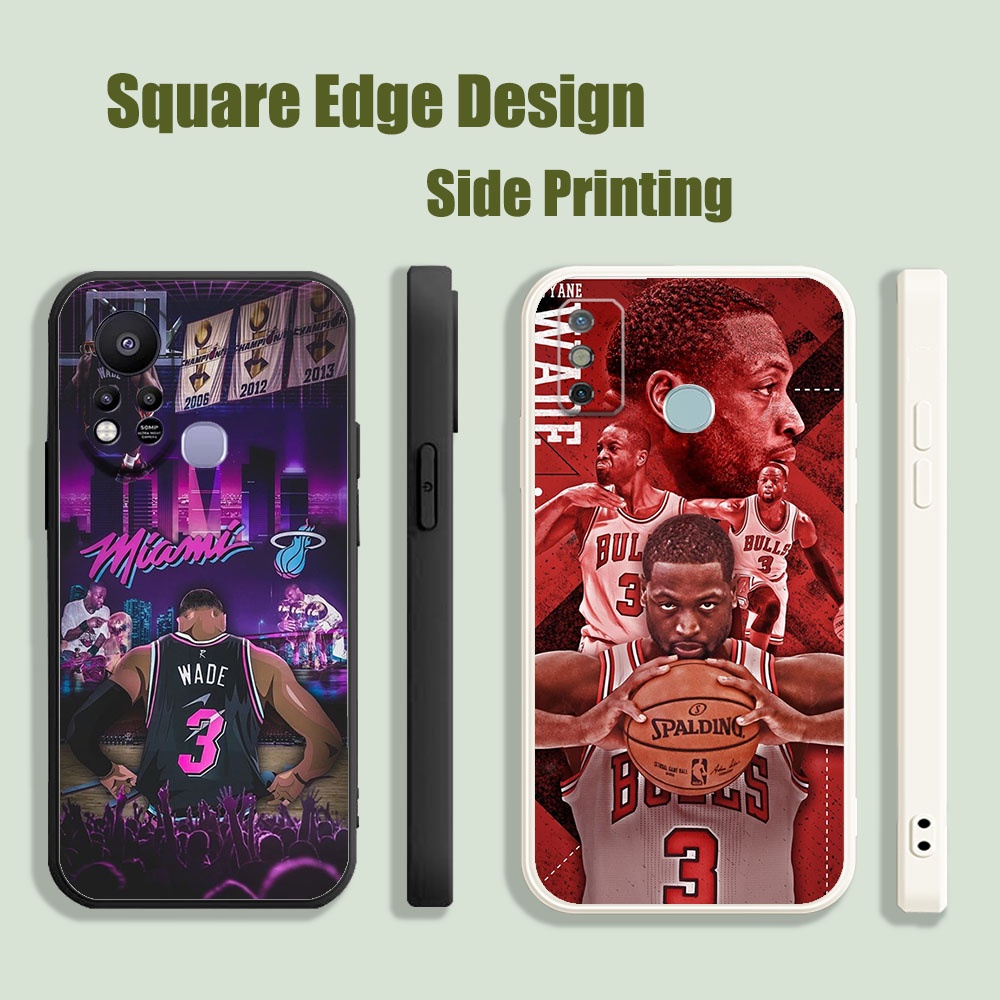 สําหรับ Samsung Galaxy A12 A10 A10S A20S A03S A50 A31 A02S A11 พิมพ์ Dwyane Wade Jersey 3 ความร้อน M