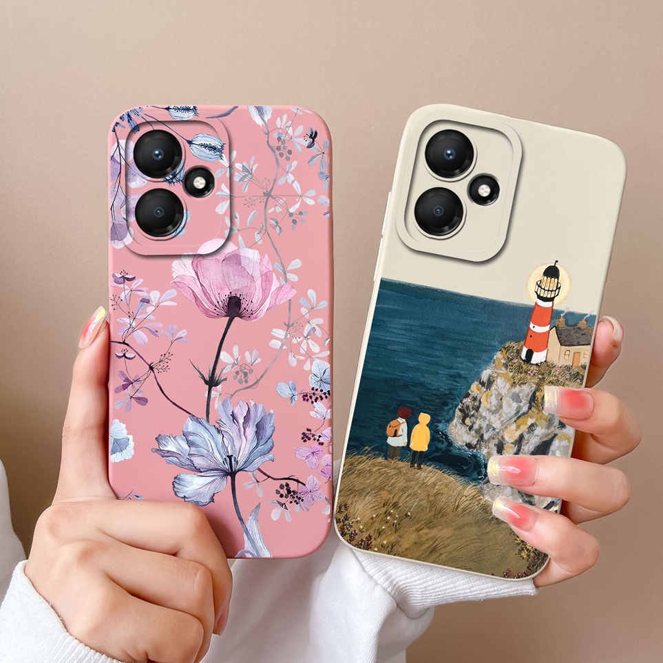 เคสซิลิโคนนิ่ม ลายดอกไม้ หรูหรา สําหรับ Infinix Hot 30 4G 5G X6831 X6832 Hot30 X 6831 X 6832