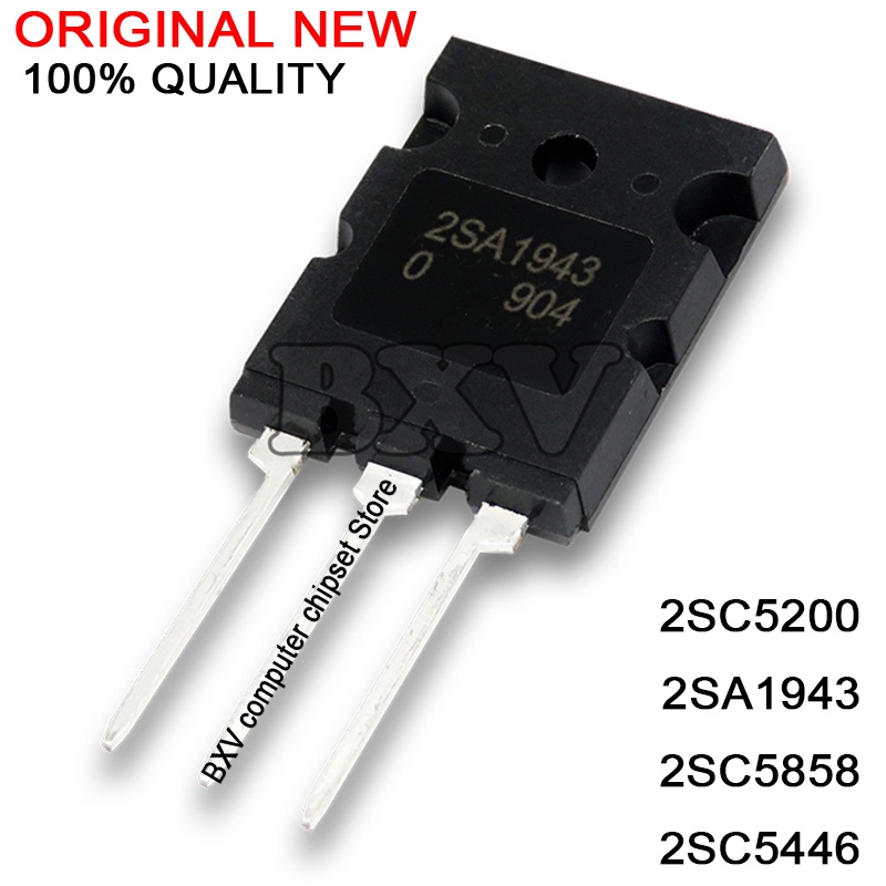 5PCS 2SC5200 TO-3P C5200 TO-3PL 5200 2SA1943 A1943 2SC5858 C5858 2SC5446 C5446 ใหม่