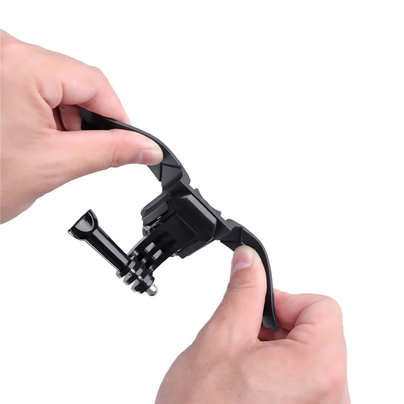 เมาท์ยึดกล้องติดหมวกกันน็อครถจักรยานยนต์ สีดํา สําหรับ GoPro Hero 11 Black 10 9 8 7 Yi DJI Action Camera thumbnail 6