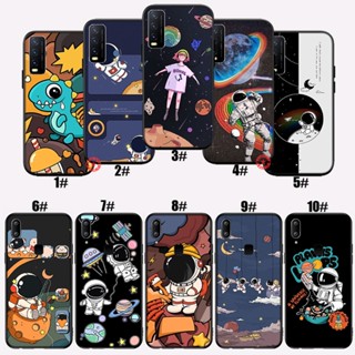 เคสซิลิโคนนิ่ม ลายนักบินอวกาศ ดวงจันทร์ BO54 สําหรับ Vivo Y11 Y11S Y12S Y12 Y15 2020 Y17 Y19 Y20 Y20i Y20S