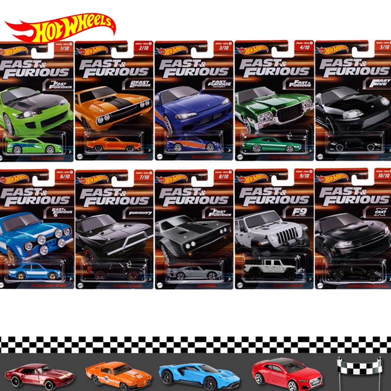 Hot Wheels Car Models 1//64 Fast and Furious Series Ford Dodge Charger Mustang Alloy Sports Toys for Boys Kids