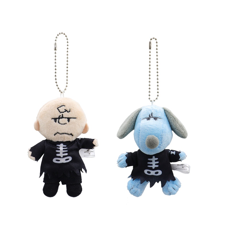 จี้ตุ๊กตา Snoopy Charlie Brown Skull ขนาด 10 ซม. สําหรับตกแต่งกระเป๋า