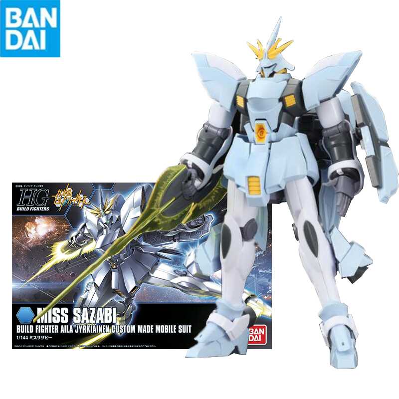 Bandai Gunpla Hg 1/144 Hgbf 012 Miss Sazabi am Assembly รุ่นคุณภาพสูงสะสมหุ่นยนต์ชุดตัวเลขเด็ก