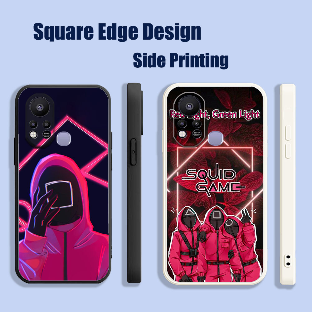 ปลอกสําหรับ Huawei Nova 3i 7i 8i 5T Y9S เกมปลาหมึกฤดูกาล 2 roblox สีแดง OHV05 เคสโทรศัพท์ขอบสี่เหลี่