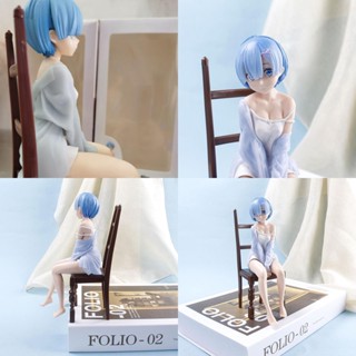 Rem Re:Zero Relaxing ชุดนอนตุ๊กตาอะนิเมะ Rem เก้าอี้ของเล่น เคลื่อนย้ายได้