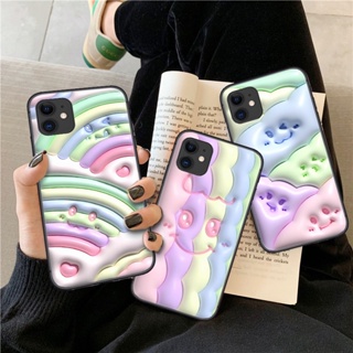 เคสโทรศัพท์มือถือแบบนิ่ม ลายสายรุ้ง 3D น่ารัก TY18 สําหรับ Realme 2 A5 3 Pro 5 5i 5s Q 6 6i 7 7i