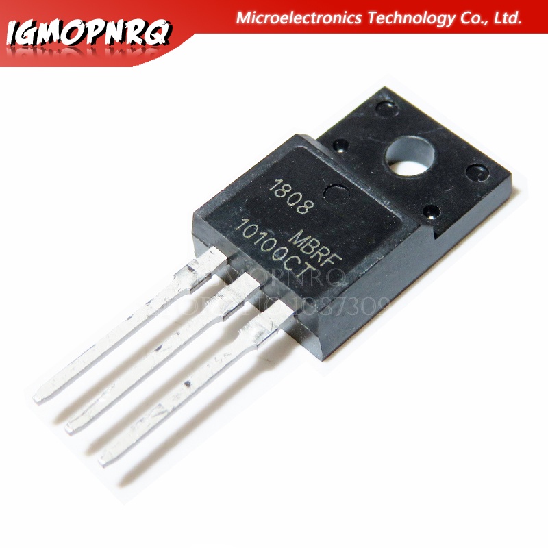 10pcs MBRF10100CT 10100CT MBRF10100 Schottky & Rectifiers 10 Amp 100 โวลต์ Dual TO-220F ใหม่