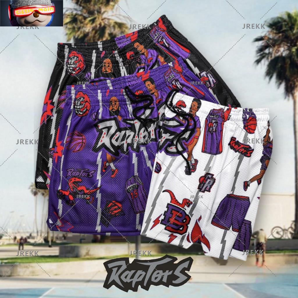 กางเกงบาสขาสั้น BADz Raptors