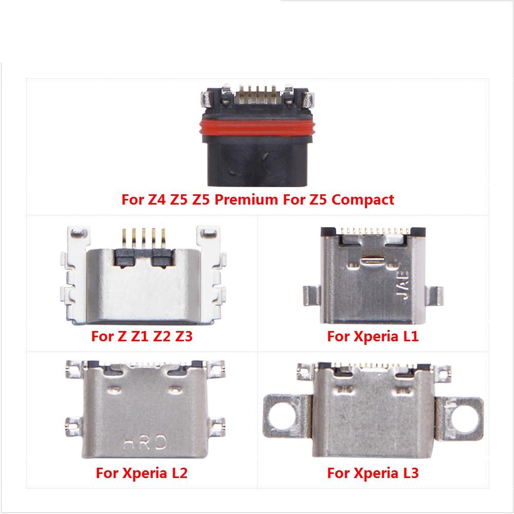 แจ็ค USB Connector แท่นชาร์จปลั๊กสําหรับ Sony Xperia L1 L2 L3 M5 M4 Z Ultra Z5 พรีเมี่ยม Z1 ขนาดกะทั