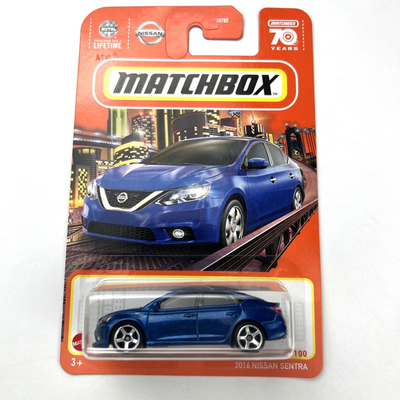 2023 Matchbox Cars 2016 NISSAN SENTRA 1/64 โมเดลรถยนต์โลหะ ของเล่นสําหรับเด็ก