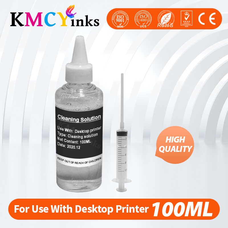 KMCYinks สปริงเกลอร์ทำความสะอาด 100ml Epson Flush Solution สำหรับ Canon Brother สำหรั