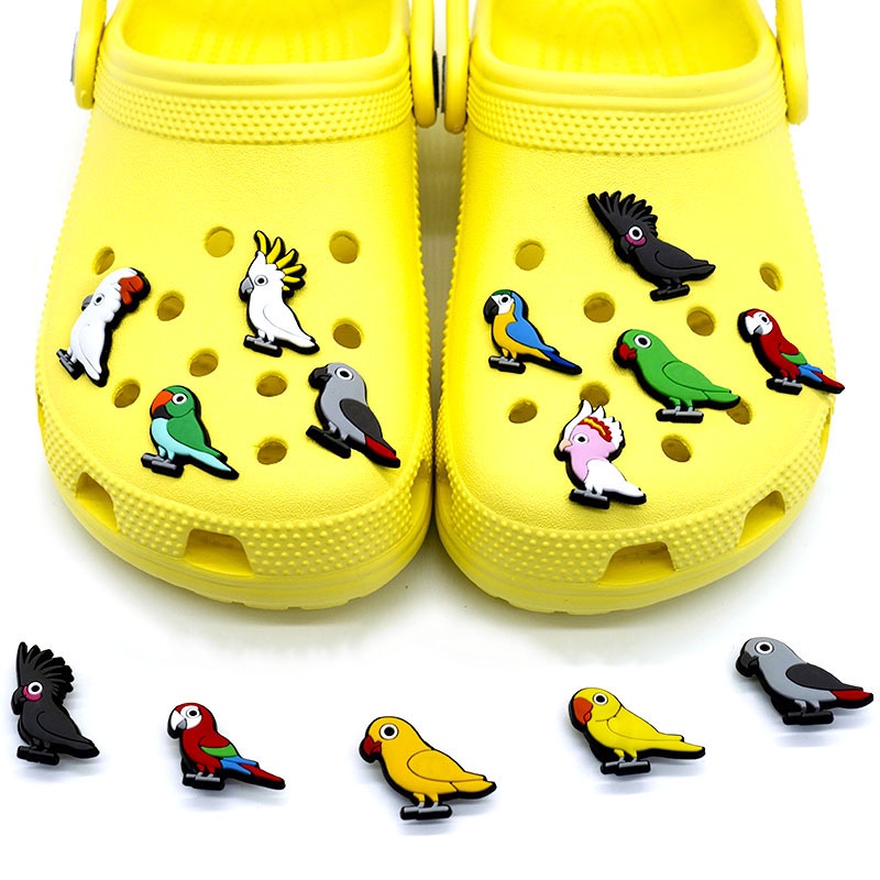 Crocs Jibbitz 11 ชิ ้ น Bird Parrot Series รองเท ้ า Charm สําหรับ Crocs ตกแต ่ ง Diy รองเท ้ ากระเป ๋ าชายหาดอุปกรณ ์ เสริมของขวัญวันเกิดและคริสต ์ มาส