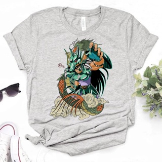 เสื้อยืด พิมพ์ลายกราฟฟิคอนิเมะ Saint Seiya สไตล์ญี่ปุ่น ฮาราจูกุ สําหรับผู้หญิง