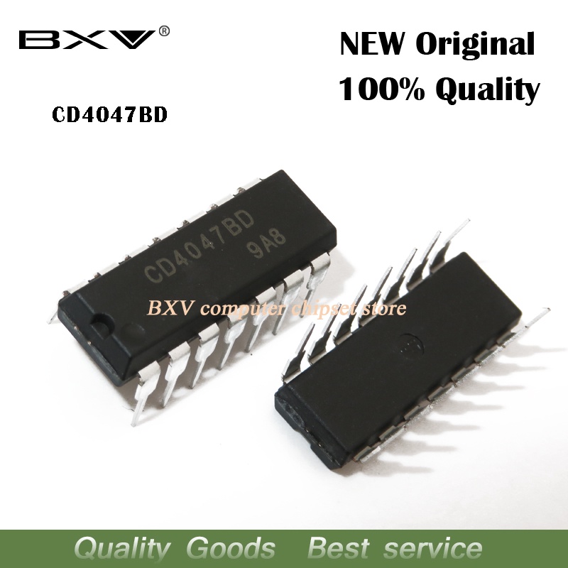 ชิปวงจรรวม CD4047BE DIP14 CD4047 DIP 4047BE 10 ชิ้น