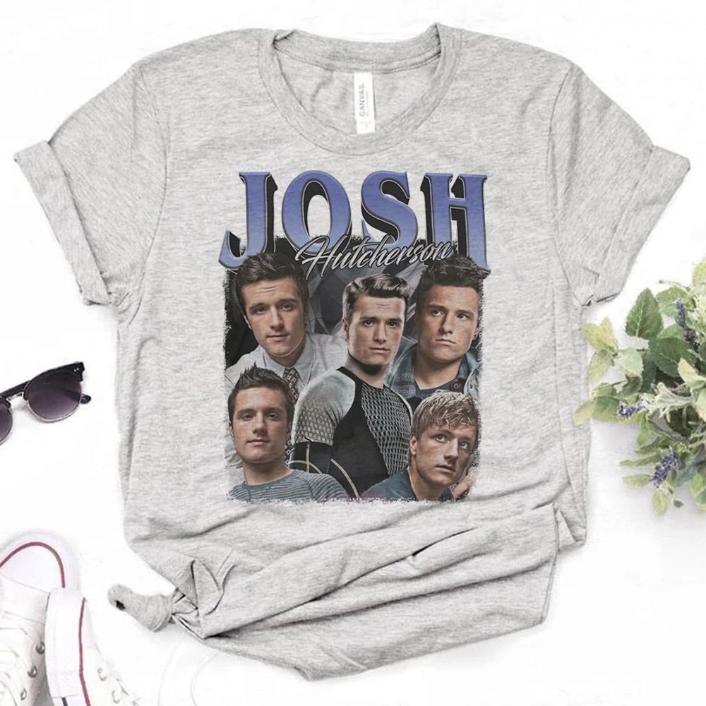 Josh Hutcherson top ผู้หญิง Y2K Tee หญิง 2000s streetwear เสื้อผ้า