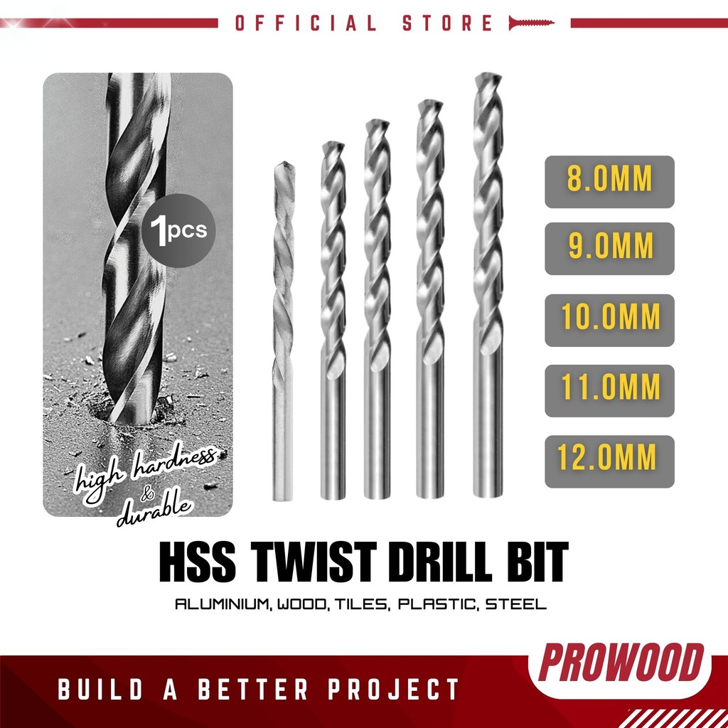 HSS Twist เจาะ Bit เจาะ Twist 8 มม.-12.0 มม.สําหรับเครื่องมือโรตารี่เจาะ Bit สําหรับไม้โลหะพลาสติกคว