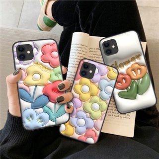 เคสโทรศัพท์มือถือแบบนิ่ม ลายดอกไม้ 3D TY1 สําหรับ Vivo Y70S Y51S Y70T Y53S Y52S Y31S Y76S Y76 Y74S Y15S Y15A T1 Y10