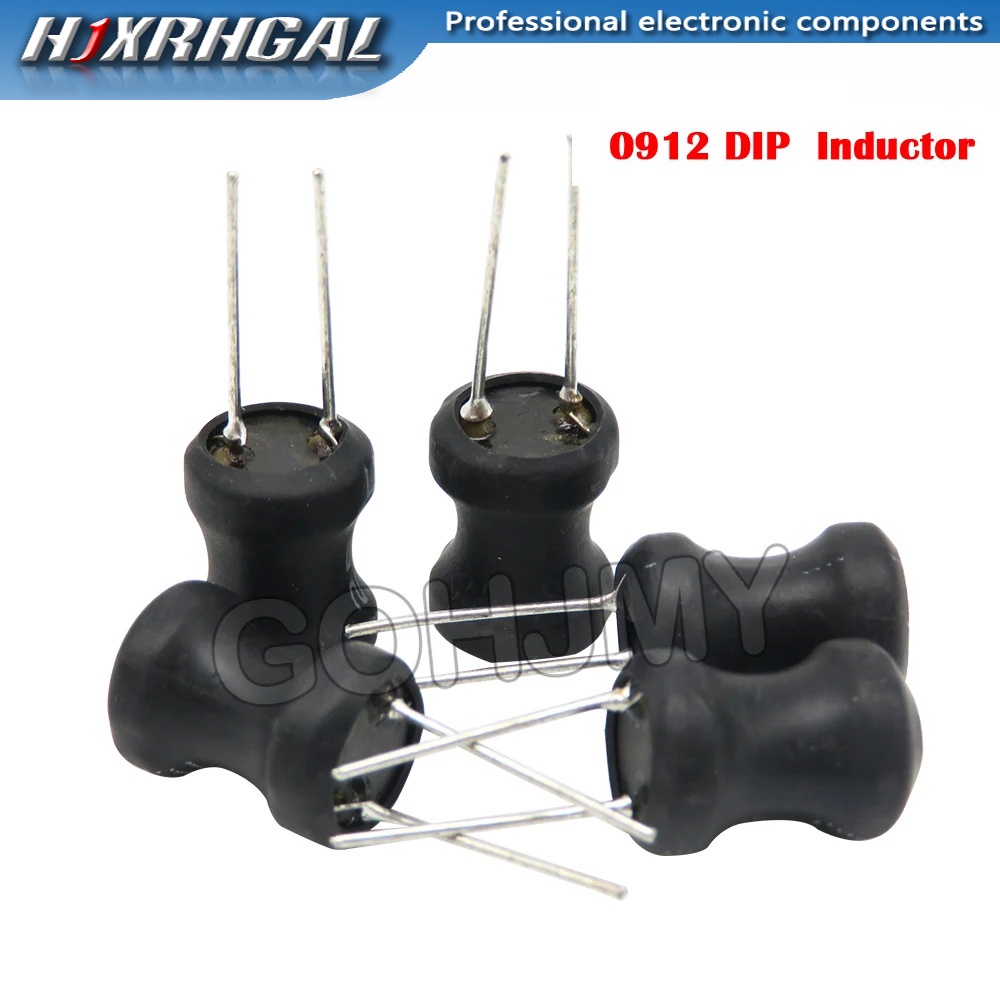10PCS 0912 9 * 12 มม.L-type ตัวเหนี่ยวนําขดลวดทองแดง 100uH 150uH 220uH 330uH 470uH 1mH 2.2mH 3.3mH 4