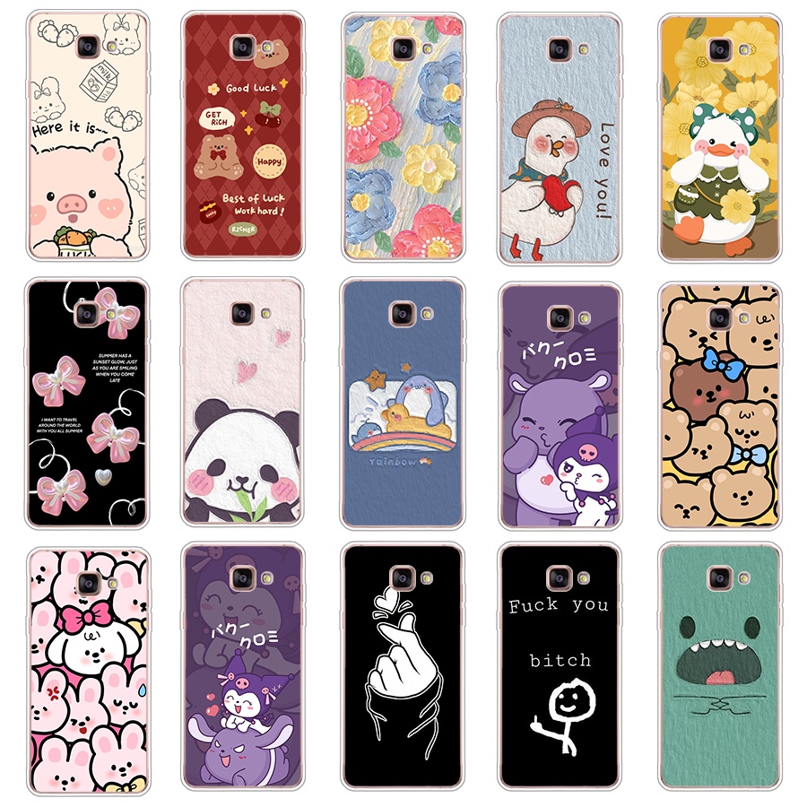 สําหรับ galaxy a5 2016 เคส TPU นิ่ม ซิลิโคน ป้องกัน เคส