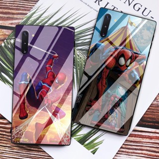 เคสโทรศัพท์มือถือแบบแก้ว ลายการ์ตูนสไปเดอร์แมน สําหรับ Redmi Note 8 9 9s 10 10s 11 Pro 9 9A 9C 8 8A