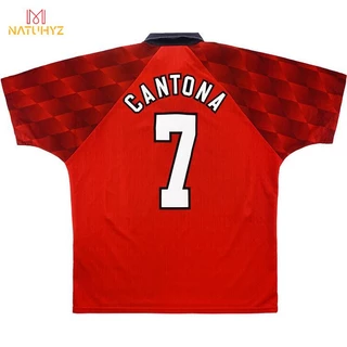 เสื้อกีฬาแขนสั้น ลายทีมชาติฟุตบอล MU 96-97 ชุดเหย้า สไตล์เรโทร