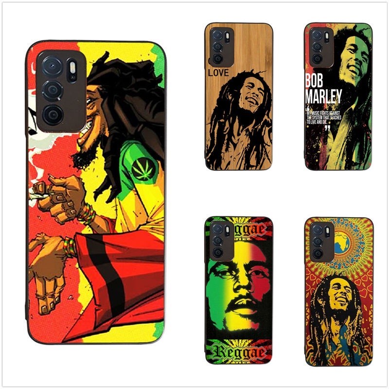 Iphone 4 4S 5 5S 5C 6 6S 7 8 Plus SE SE1 SE2 XS Max 230411 เคสโทรศัพท์มือถือแบบนิ่ม ลาย Bob Marley &amp; Rasta Reggae สีดํา