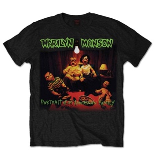 เสื้อยืด พิมพ์ลาย Marilyn Manson Portrait of an Family สําหรับผู้ชาย และผู้หญิง