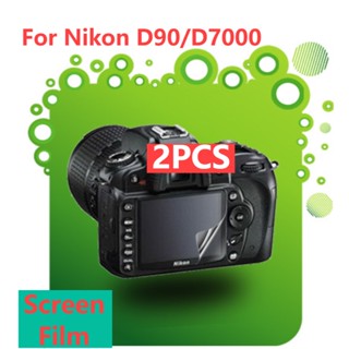 2 ชิ้น ฟิล์มกระจกนิรภัยกันรอยหน้าจอกล้อง สําหรับ For Nikon D90 D7000