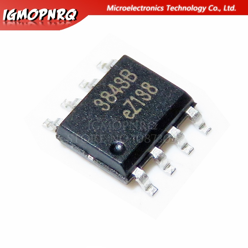 วงจรรวม SOP8 UC3843B UC3843 3843 10 ชิ้น