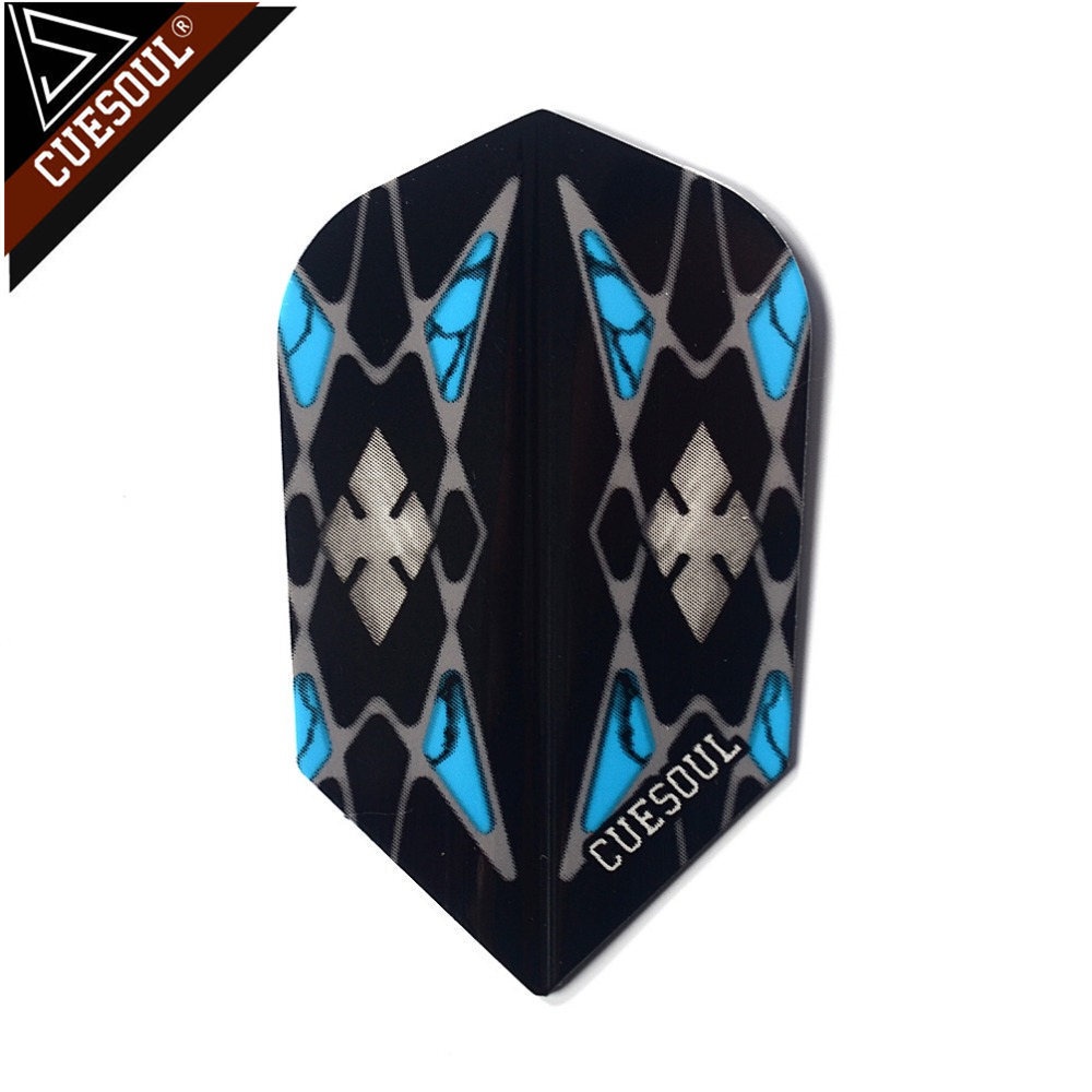 Cuesoul 3PCS Dart Flights สีฟ้ายาวรูปร่างเที่ยวบิน Dart อุปกรณ์เสริม