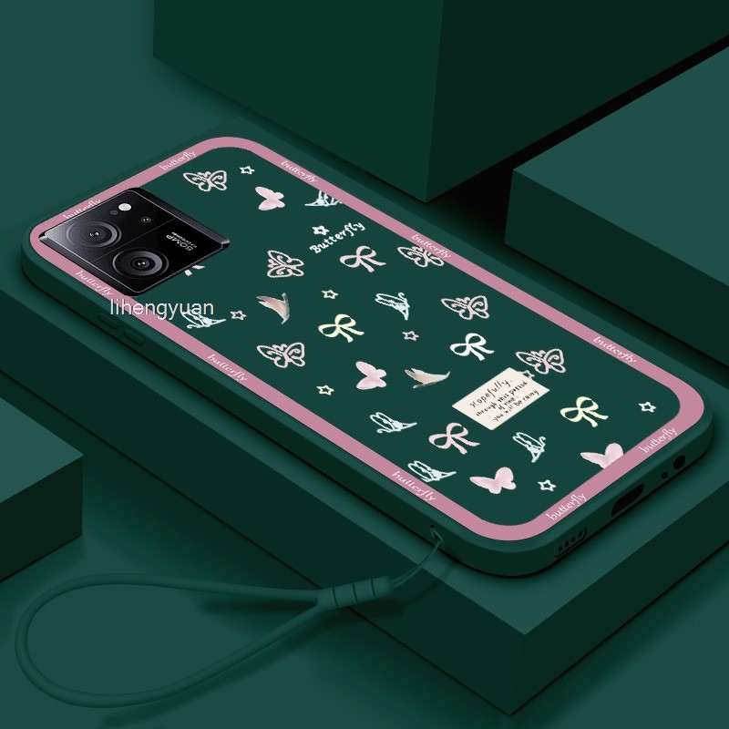 Redmi K60 ULTRA Cute Pink Bowknot Love Heart Soft Case