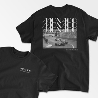 Monaco F1 เสื้อยืดลําลอง แขนสั้น พิมพ์ลาย Formula One Circuit de Monte Carlo F1 สําหรับแข่งรถ