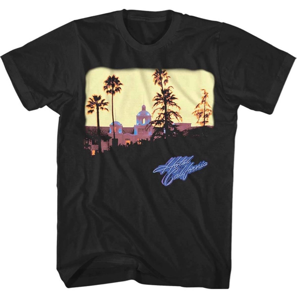 เสื้อยืด พิมพ์ลาย The Eagles Hotel California Glenn Frey สําหรับผู้ชาย และผู้หญิง