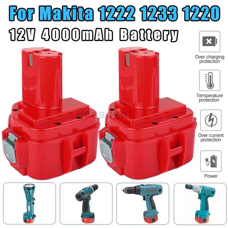 Bonadget 12V 4000Mah สำหรับ Makita Pa12แบตเตอรี่ Ni-Mh 1200 1220 1201 1222